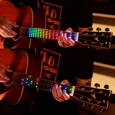 25.5" Smart Guitar Fretboard LED Strip Light SCT-86 for Party/Christmas/Festival/Performance/Live Streaming 6 Stage Lighting Mode &12 Scale Learning Guitar Mode image 6