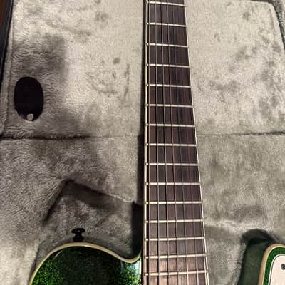 ESP LTD SCT-607B Stephen Carpenter Signature 2019 - Present - Green Sparkle image 5