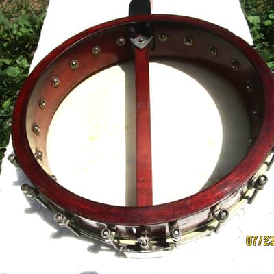 Vega Tenor Banjo, 1920's, Groton, Ct., 11" Head, Tone Ring, 18 Frets, Interesting image 9