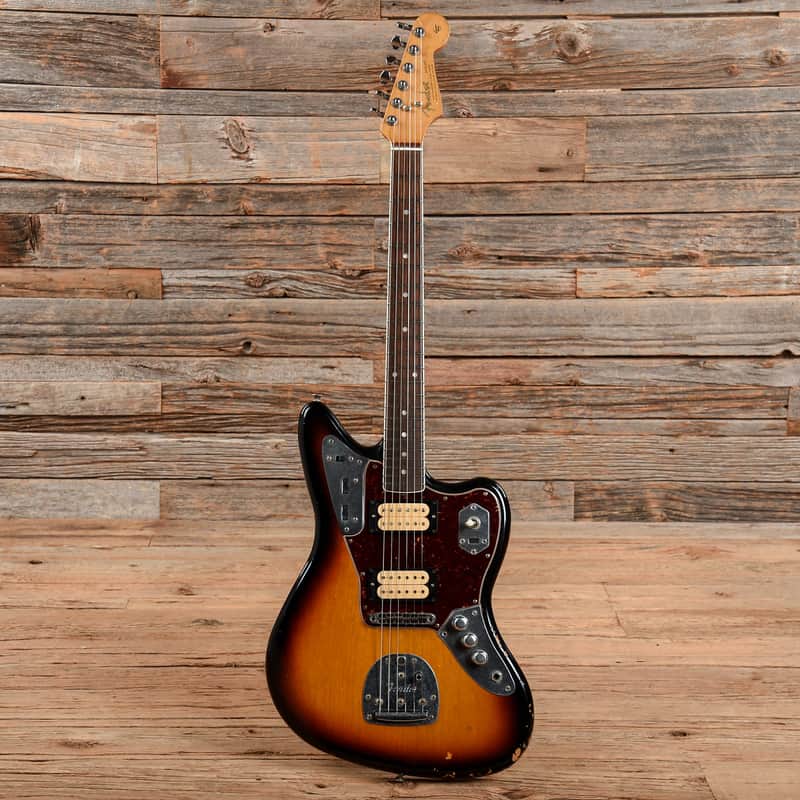 ギター Fender Jaguar Lefty Roadworn  cobain Fender Kurt Cobain Road Worn Jaguar Left-Handed | Reverb