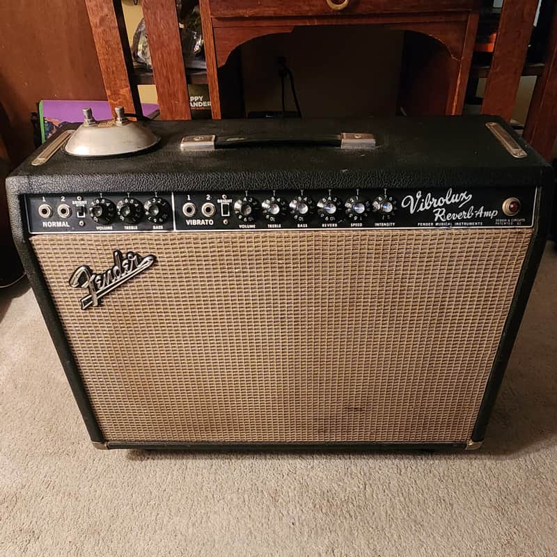 Fender 1966 Vibrolux Reverb Amp All Original Jensens, Transformers, Vintage Tubes - Black Face image 1