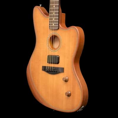 Fender Acoustasonic Standard Jazzmaster, Aged Natural image 5