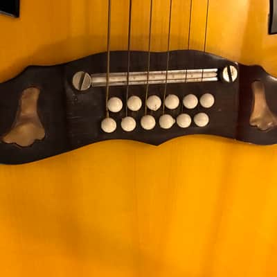 RARE lawsuit Double Dove 12 String 1960s Vintage clone of Gibson Dove Special 1960s Cherry Sunburst image 4
