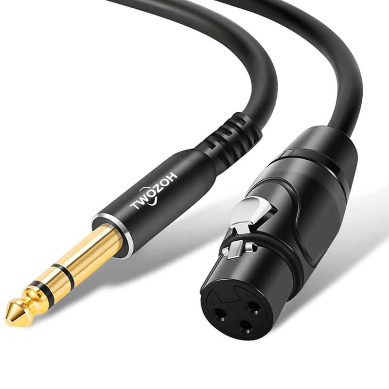 2025 Twozoh Xlr Female To 6.35Mm (1/4 Inch) Male Trs Cable 5M,...