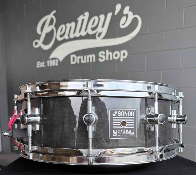 SONOR S Class Maple 5x14 Snare Drum in Ebony Gloss Lacquer (Rm 4) image 1