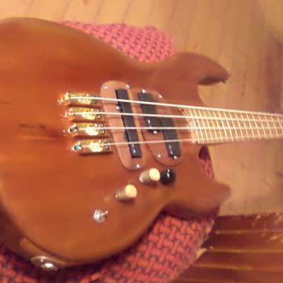 private stock 4  bass,handbuilt ,preorder of slab/neck thru   goregeous style of slim  jazz bass image 2