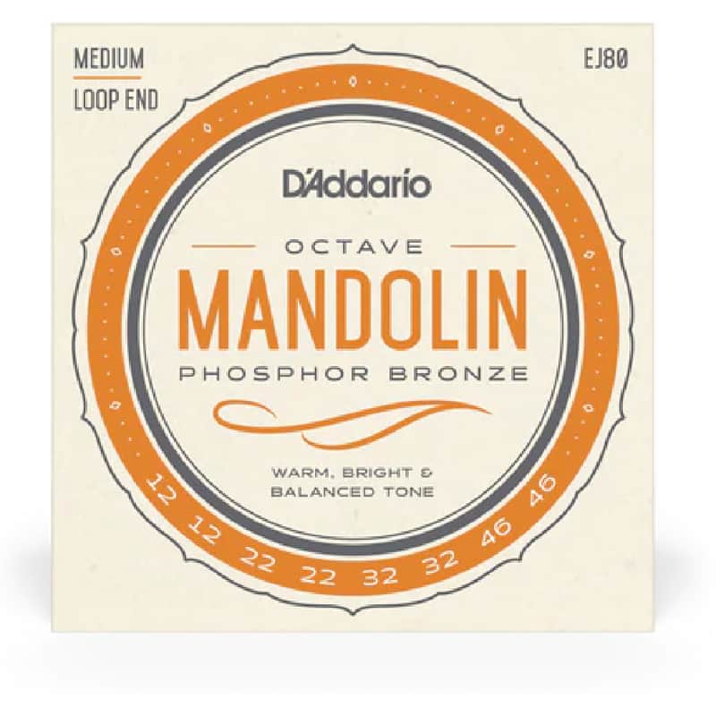 D'Addario EJ80 Phosphor Bronze Octave Mandolin Strings Medium 12-46 image 1