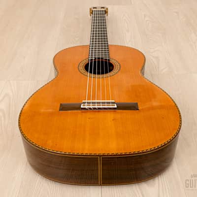 1986 Masaru Kohno Professional-R Vintage Classical Guitar, Spruce & Rosewood w/ Case image 12