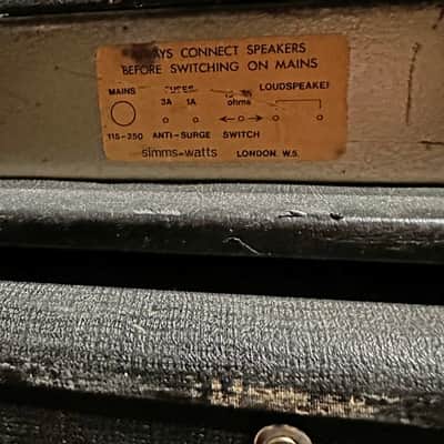 1970 Simms Watts AP 100 Watt MKI 71 Black image 8