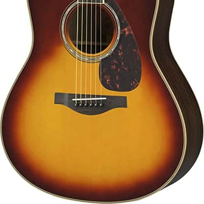 Yamaha LL16 Jumbo Acoustic-Electric Guitar, Solid Spruce Top, Brown Sunburst image 2