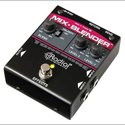 Radial Mix-Blender Dual Instrument Buffer, Mixer and FX Loop Interface with Polarity Switch for Out- image 1