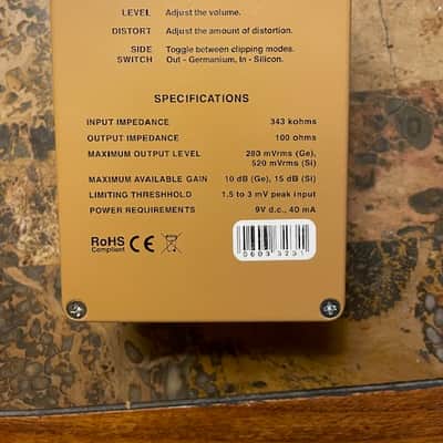 JHS Ross Distortion 2023 - Tan (with Battery Clip Added!) image 3