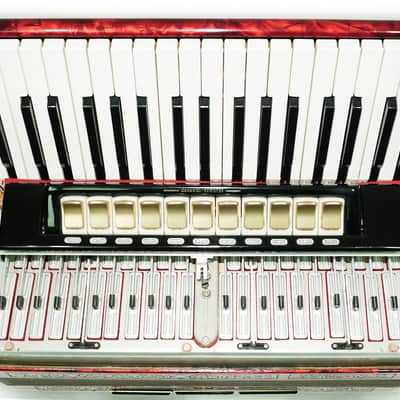 Full Size Horch DeLuxe Accordion 120 Bass, Original Concert Piano Accordion, made in Germany, New Straps and Soft Bag for Gift, 2719 image 13