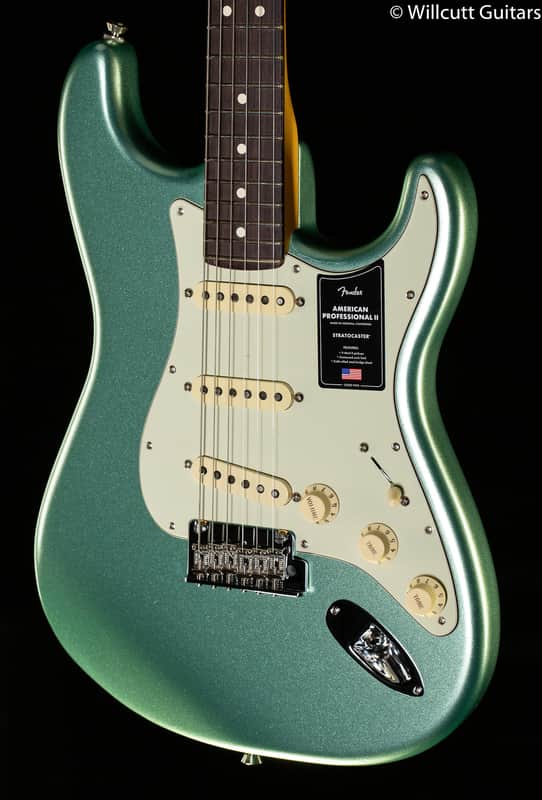 Fender American Professional II Stratocaster Mystic Surf Green Rosewood Fingerboard (080) image 1