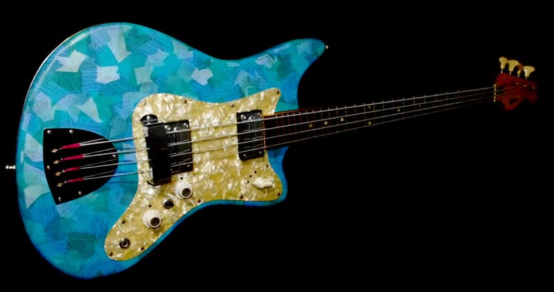 Egmond BEG 2-V 1967 Blue Vinyl.  Retro Cool Bass. A true vintage piece. RARE. image 1