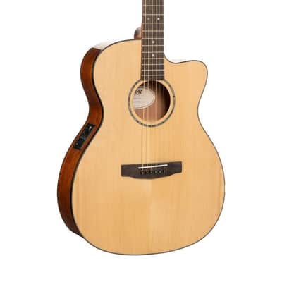 Cort L60BK Luce Series L60 Orchestra Cutaway Acoustic Electric Guitar - Natural Gloss (L60CENAT-U) image 2