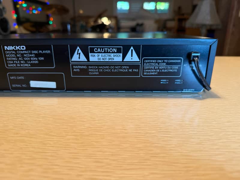 Vintage Nikko NCD440 Audiophile Cd Player High Fidelity Serviced