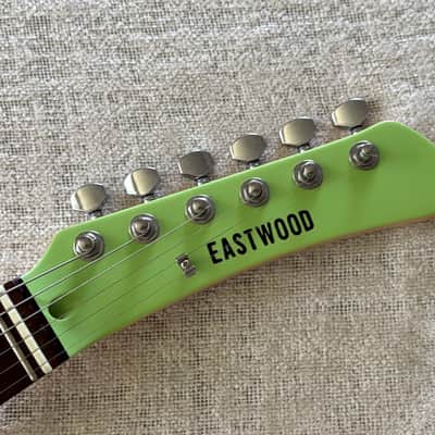 2023 Eastwood SG2C Flying Banana Green Finish Bizarre Guitar Yamaha Copy image 3