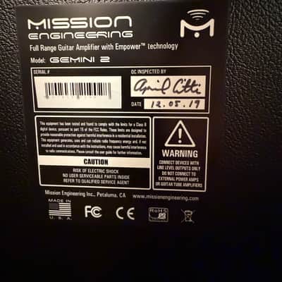 Mission Engineering GM-2 Gemini II 2x12" 220-Watt Guitar Cabinet 2010s - Black image 5