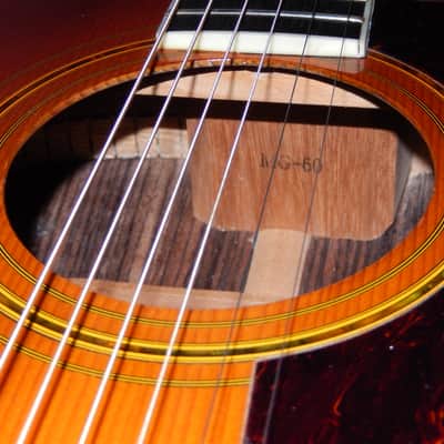 MADE IN JAPAN 1991 - MORRIS MG60 - SUPERB - GIBSON STYLE - ACOUSTIC GUITAR image 5