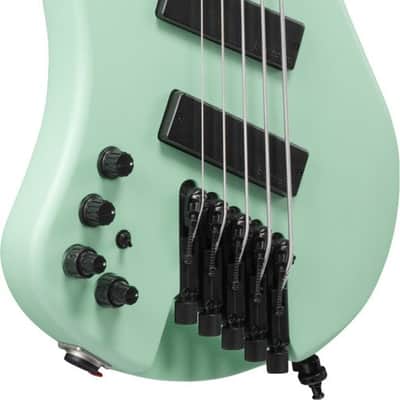 Ibanez EHB1005MSLSFM Bass Workshop EHB Electric Bass 5-String Multiscale Lefty - Sea Foam Green + Gig Bag PGPGB image 12