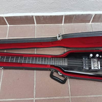 1985 Hondo Alien Headless Bass with original Hardcase retro vintage made in Japan image 1