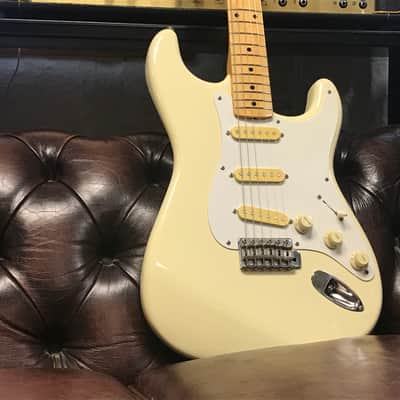 Squier MIJ Standard Stratocaster Maple Fretboard Arctic White 1980s image 13