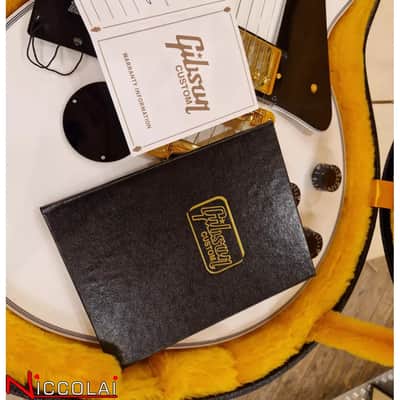 Immagine Gibson Les Paul Custom w/ Ebony Fingerboard Gloss Alpine White - 12