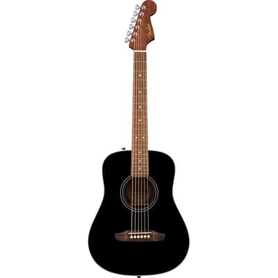 Fender California Standard Redondo Mini with Bag, Spruce Top, Black image 1