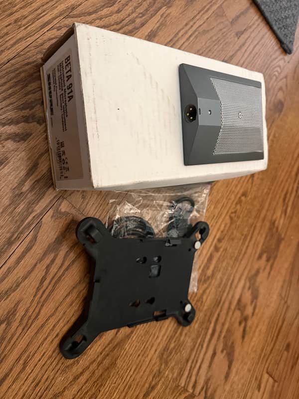 Shure BETA 91A Condenser Microphone w Kelly Schu Mount image 1