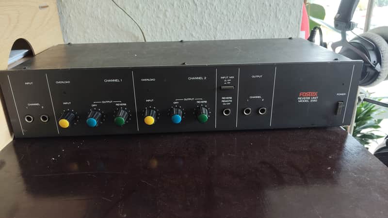 Fostex 3180 analog vintage stereo spring reverb image 1