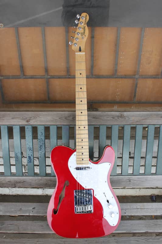 Fender Deluxe Telecaster Thinline MIM Candy Apple Red 2017