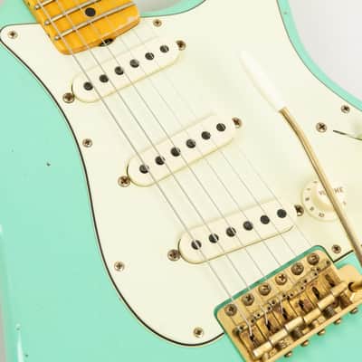 2021 Fender Custom Shop Ltd Ed 62 Stratocaster, Faded/Aged Sea Foam Green image 20