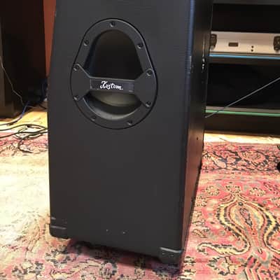 Kustom KG412 4x12 Guitar Cabinet Black, Celestion(UK) Greenbacks image 4
