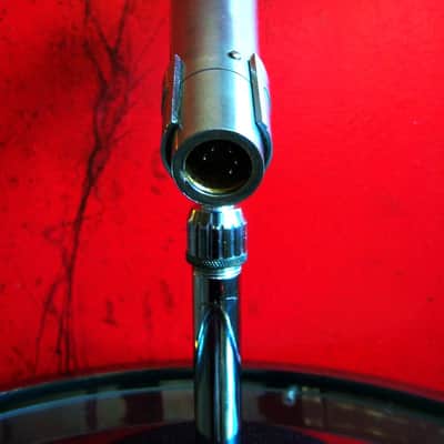 Vintage 1960's Altec 683B dynamic microphone w period Atlas DS5 stand prop display 633A 632C image 7