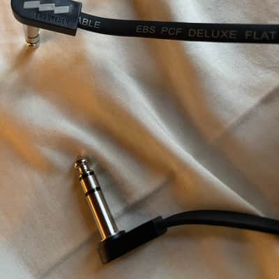 EBS Flat TRS patch cable 12” - Black image 2