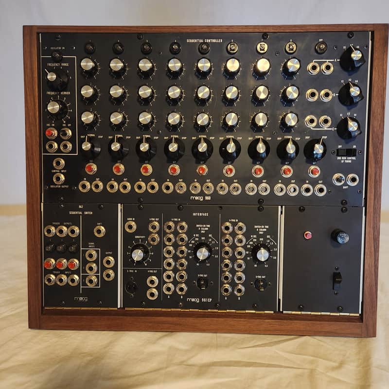 NOS Moog modular 960/961/962 Sequencer Complement in custom case image 1