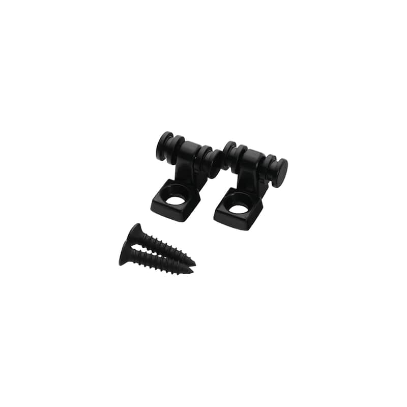2 Pcs Roller String Guides String Trees For Electric Guitar Roller String Retainer Guitar String Trees For Tele Telecaster Strat Stratocaster Electric Guitar Electroplated Black image 1