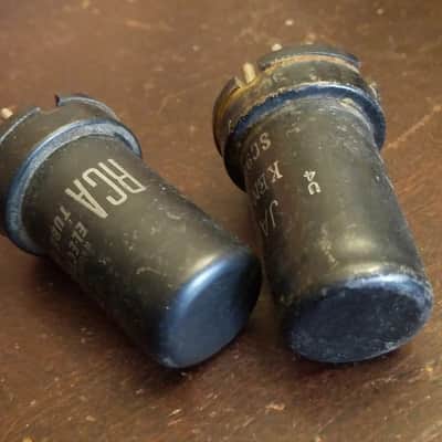 Ken-Rad etc. Matched Pair (2) 6J5 Triode tNOS AT1000 TESTED Vacuum Tubes (1/2 6SN7) Audio 1937-1944 image 2