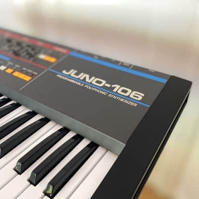 Roland Juno 106s 61-Key Programmable Polyphonic Synthesizer 1984 - 1991 - Black image 6
