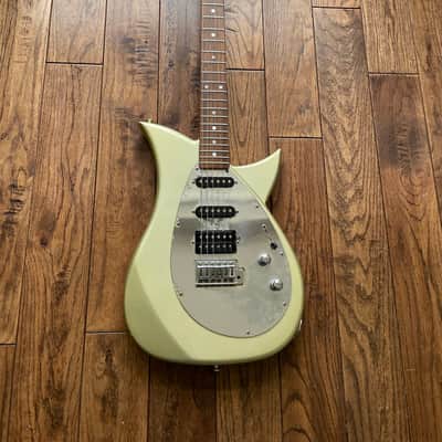 Vintage 1990s Tokai Blazing Fire  HSS Electric Guitar Talbo Reissue Super Strat Sage Mirror MIJ image 2