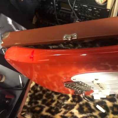 Squier Stratocaster JV series 1983 1983 Fiesta red image 3