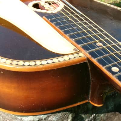 Ultra Rare 1950s Harmony No.1007 Archtop "Made in Occupied Japan" by Kasuga with Vintage Guyatone Pickup image 17