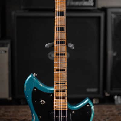Novo Custom Shop Serus J Electric Guitar - Ocean Turquoise with Gig Bag image 4
