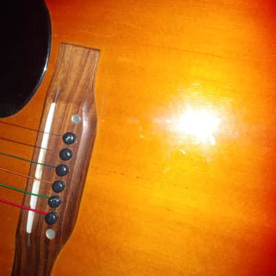 Hondo Dreadnought Acoustic Vintage Sunburst image 9