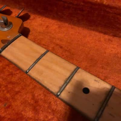 Vintage Fender Precision Bass Neck 1972 Maple Left Handed Lefty image 3