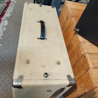 Vintage Early 1960's 6G9 Fender Tremolux w/ Matching 2x10 cab Blonde Free Shipping! image 4