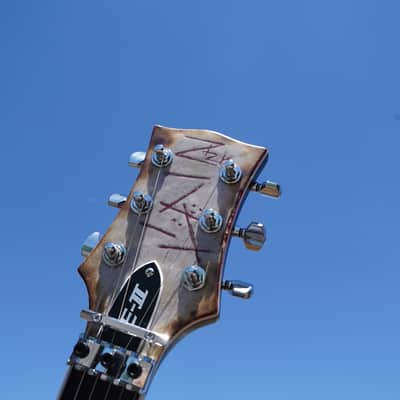 ESP E-II RZK-II EC Distressed & Burnt 6-String Electric Guitar w/ Case image 3