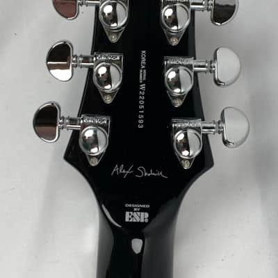 ESP LTD AS-1 FR FM Alex Skolnick Black Aqua Sunburst BLKAQSB + Hardshell Case B-Stock - KOREA image 16