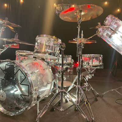 Pearl/Sabian Chad Smith's Red Hot Chili Peppers, World Tour, Complete 10-Piece Drum Set with Cymbals 2011 - Clear image 12